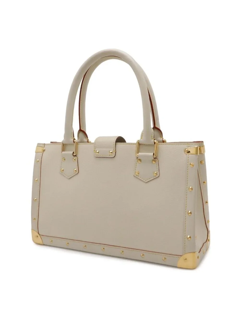 Louis Vuitton Suhali Fabulo Tote Studs Leather Blanc White
